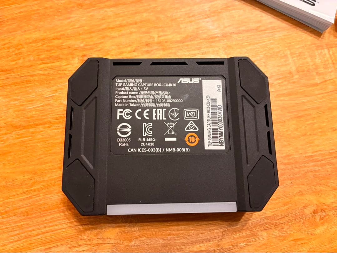 特価品　TUF GAMING capture Box-CU4K30 キャプチャー