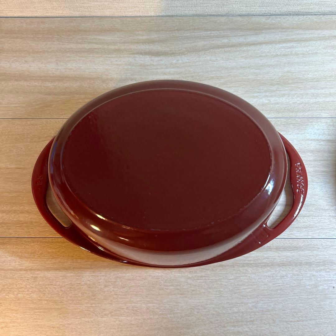 ルクルーゼ　センセーション　オーバル　バーガンディ　25cm 両手鍋　鍋