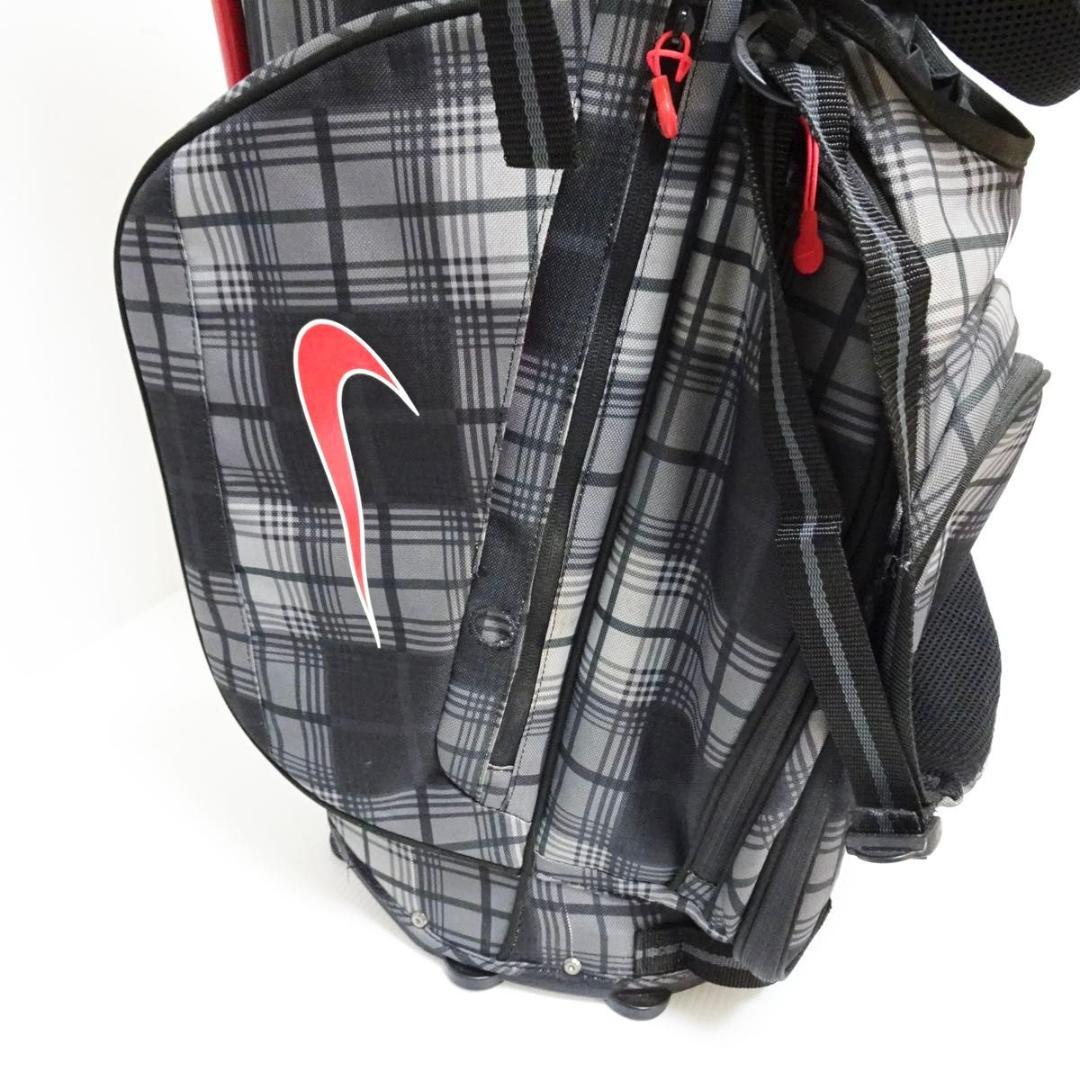 【希少・廃番品】ナイキ スタンド キャディバック BG0288 チェック柄 軽量
