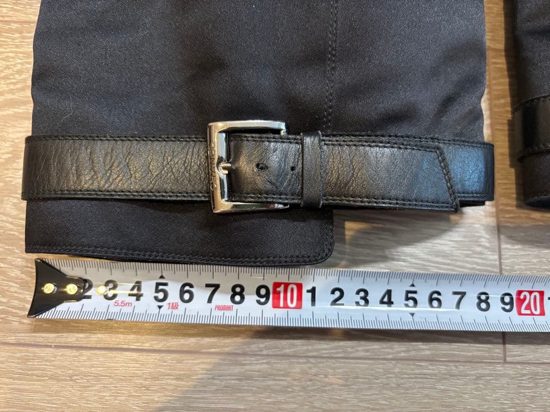 CHANELシャネル/ブーツ/ロングブーツ/黒