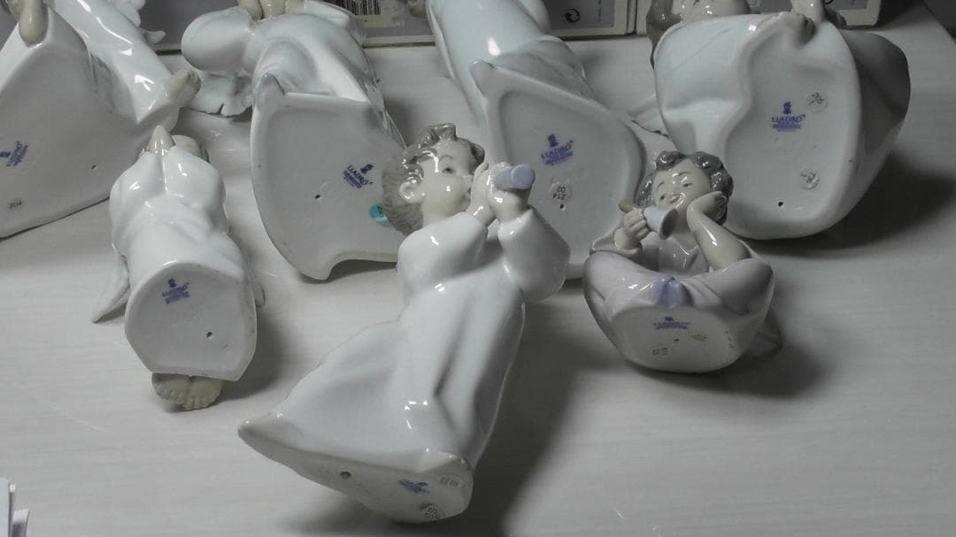 LLADRO　リヤドロ【天使シリーズ７点】２　インテリア　リアドロＬ485