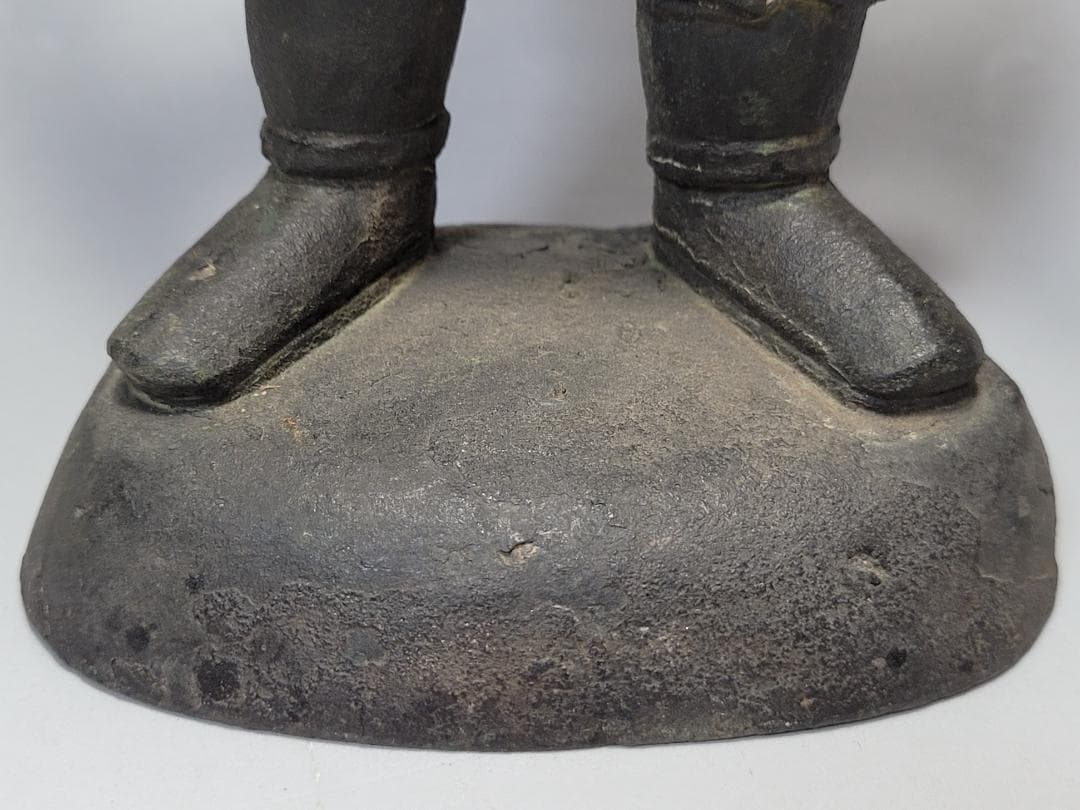 古銅 将軍像 明清時代 高さ約20.1cm