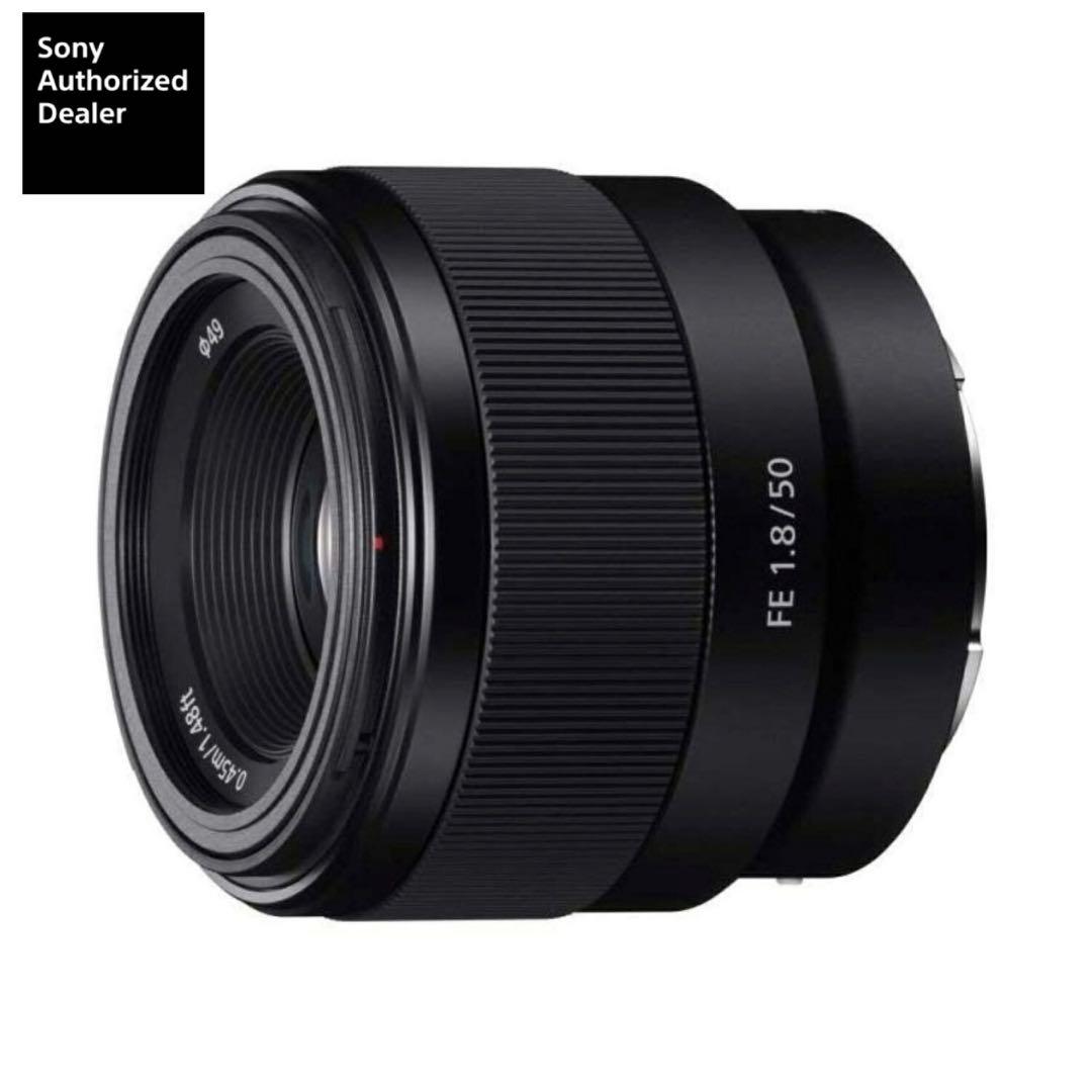 新品☆ 美品 SONY 単焦点レンズ FE 50mmF1.8 保護フィルター付属