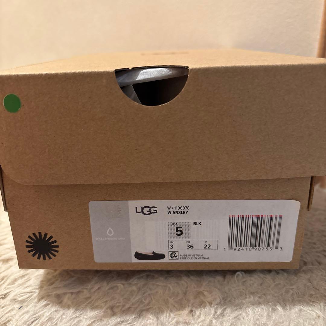 美品　UGG ブラック モカシン　5 36