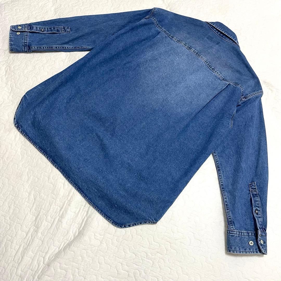SLOBE IENA LE DENIM BDUデニムシャツ　おしゃれボタン