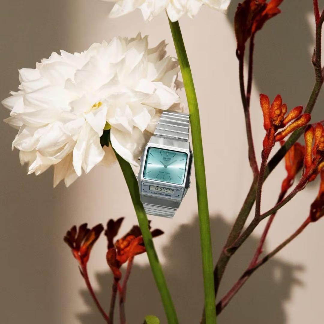 AQ-800EC-2AEF カシオビンテージ ティファニーブルー 試着のみ