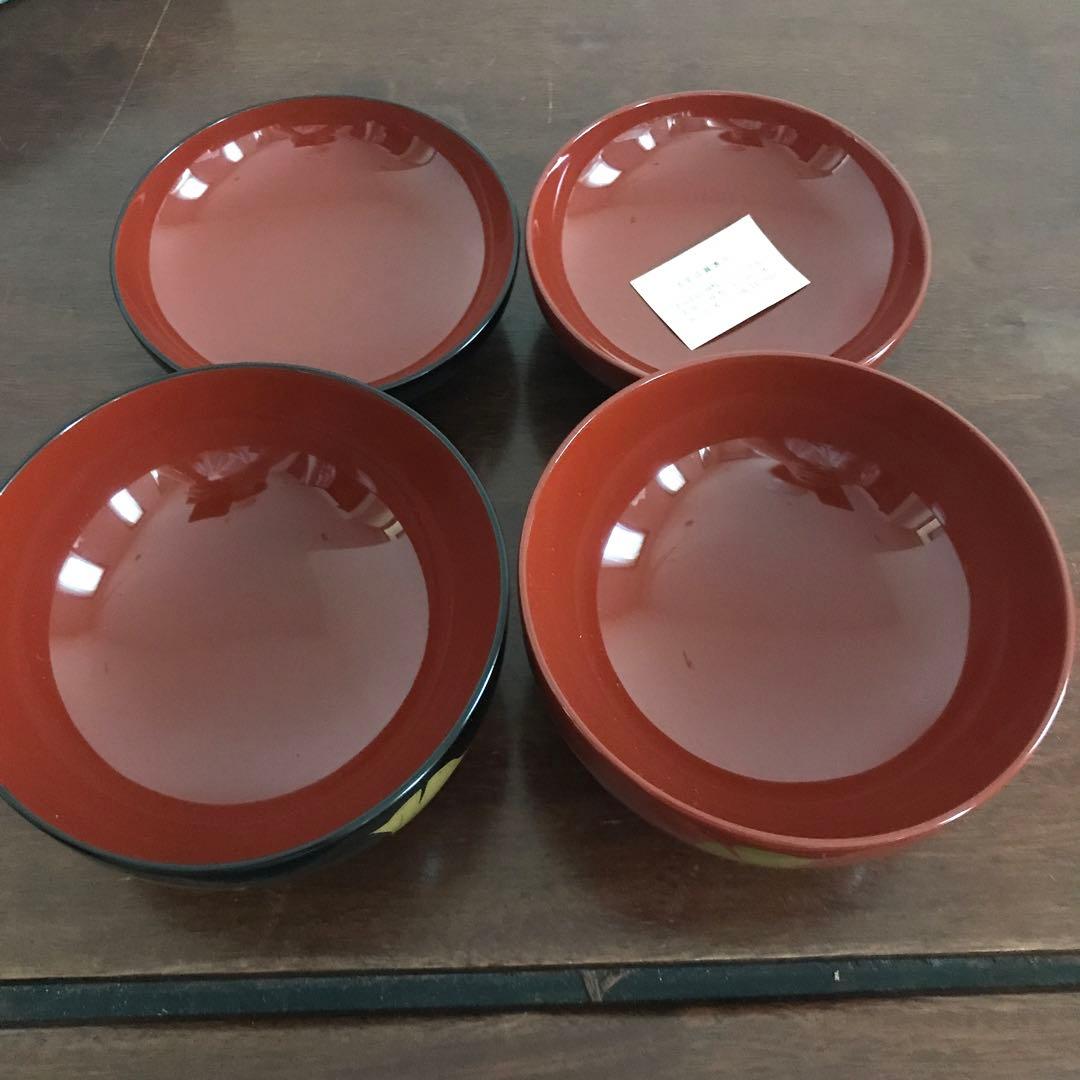 新品　うるみ工芸　浄法寺塗　天然木　イチョウ　夫婦椀