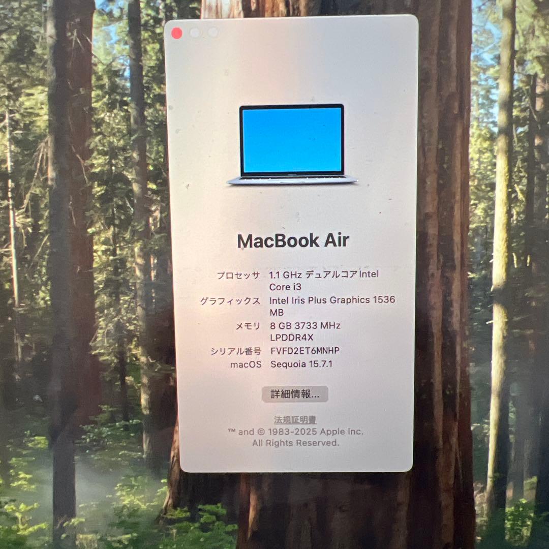 MacBook Air 2020 13インチ