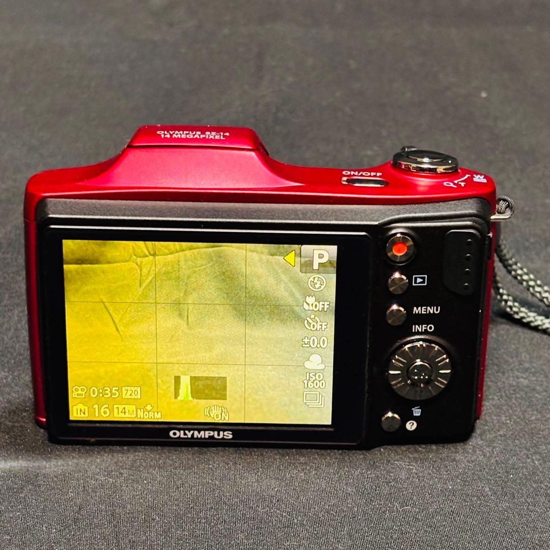 OLYMPUS SZ-14 レッド　デジタルカメラ