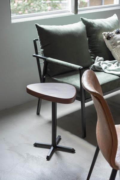 木製 サイドテーブル 三角形 角丸 高さ50cm ソファー JW-639 N02