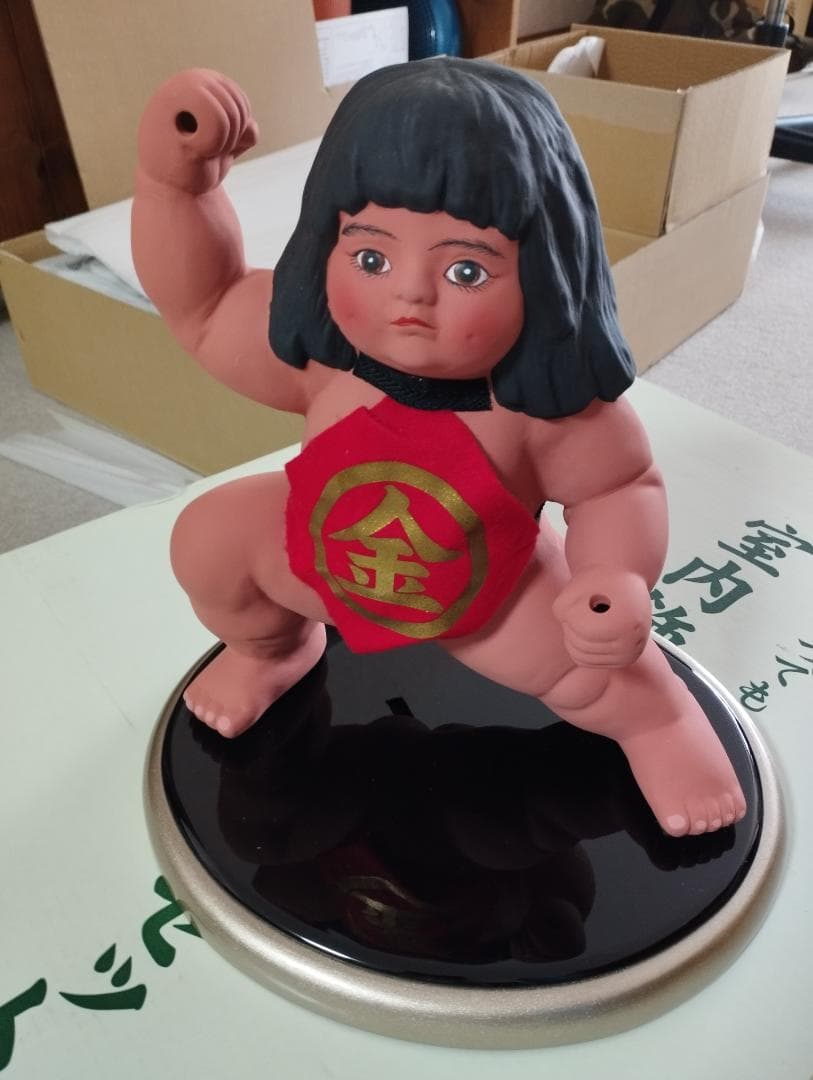 【値下】徳永 室内飾り鯉のぼり 京錦セット 金太郎付 写真立付 美品 こいのぼり