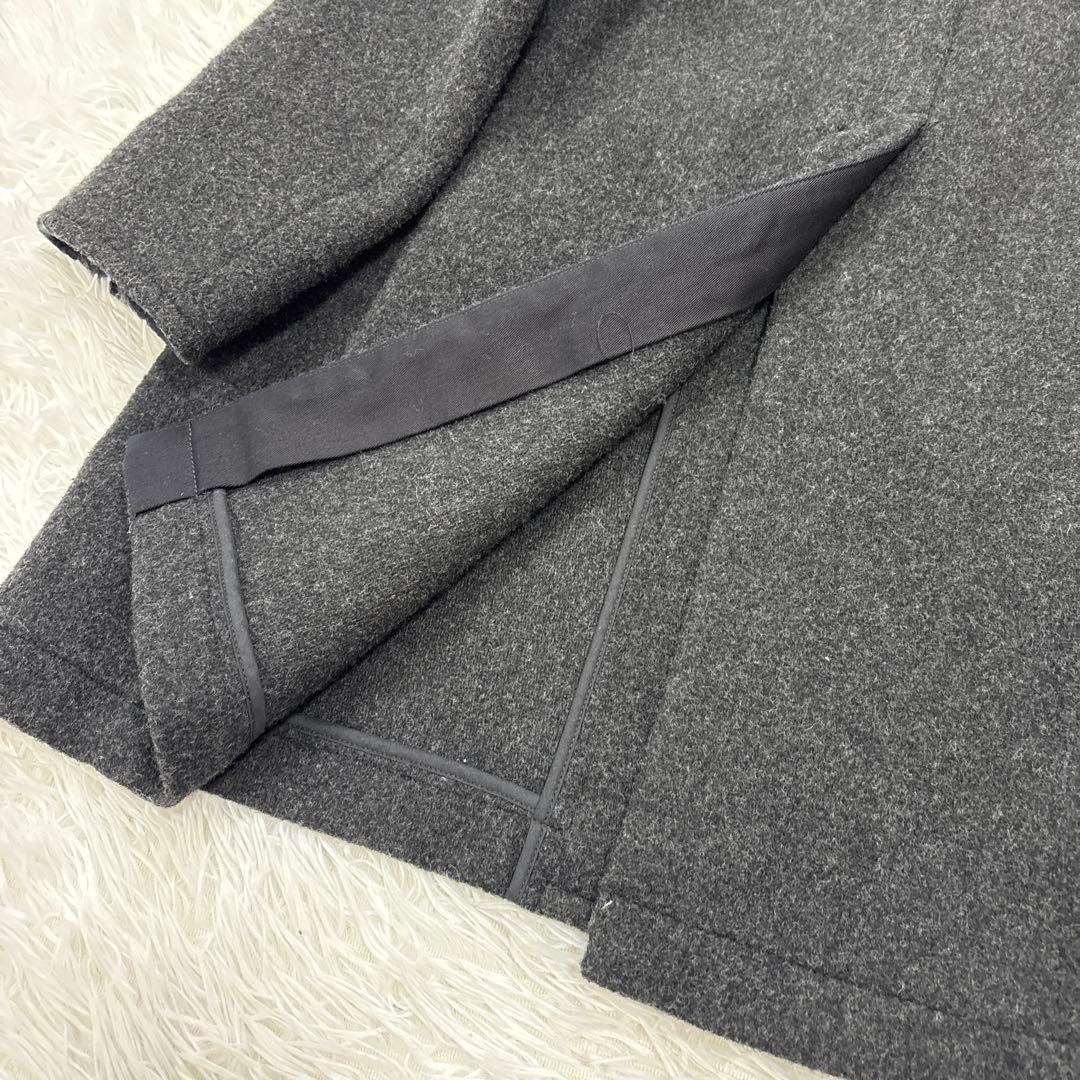 DANTON ダントン フード付き ロングコート ウール　44 大きいサイズ