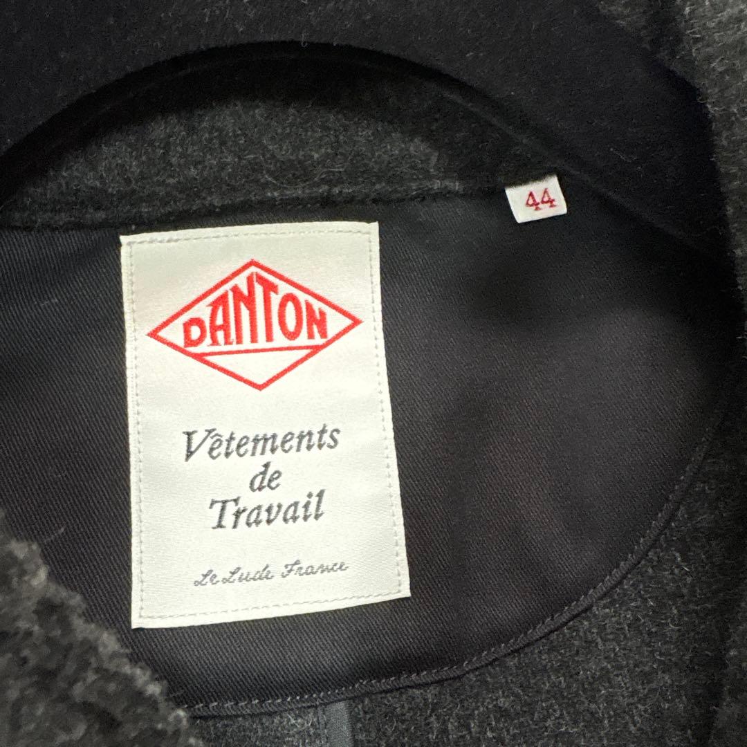 DANTON ダントン フード付き ロングコート ウール　44 大きいサイズ