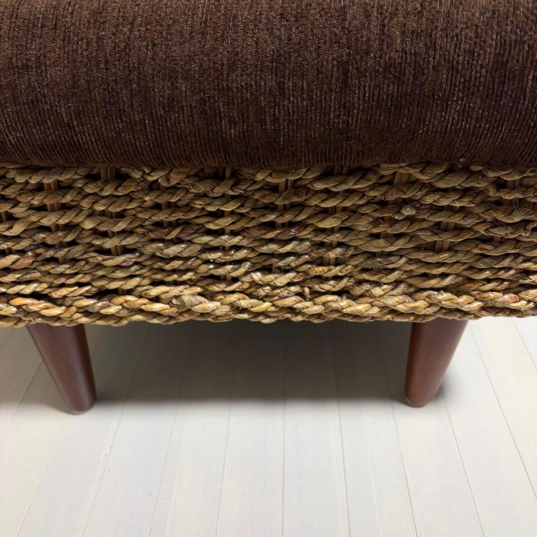 アバカ　オットマン　北欧　リゾート風　アジアン　スツール　ウォーターヒヤシンス