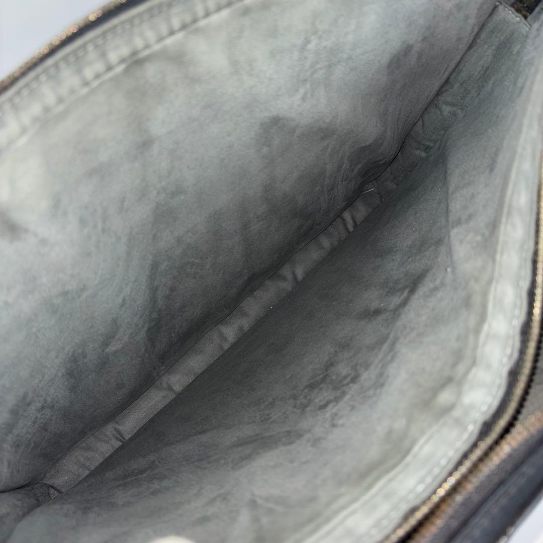 美品✨ダンヒル オールレザー ビジネスバッグ 自立 2層 A4収納 ロゴ 黒