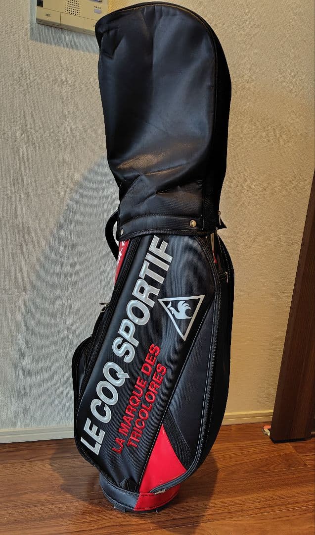 LE COQ SPORTIF ゴルフバッグ FR-1862 黒/赤
