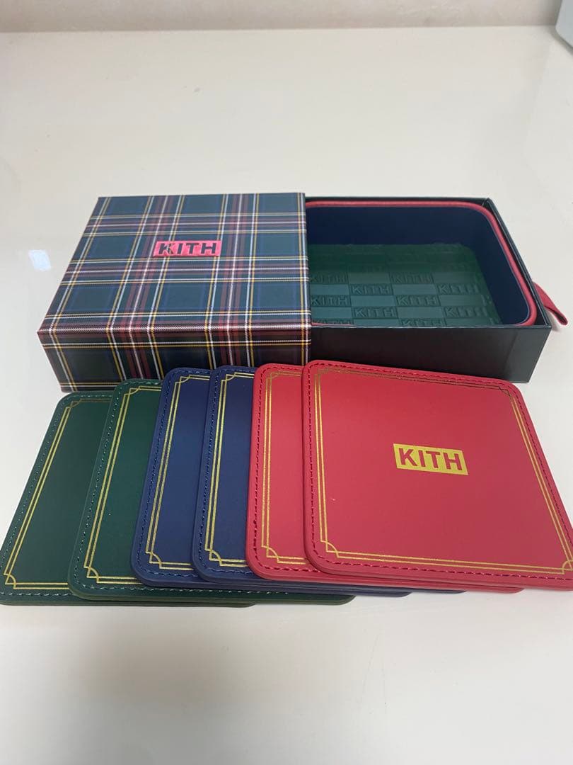 小物 Kith Leather Kithmas Coasters Multi