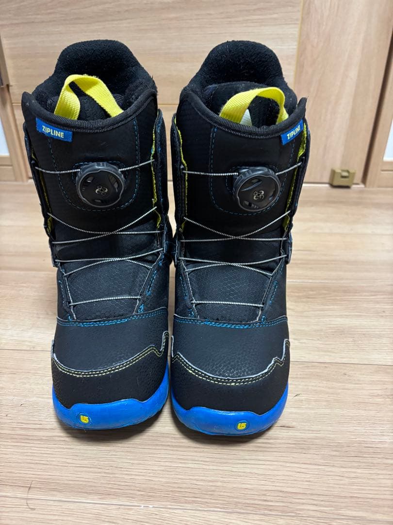 22センチ　Burton スノーボードブーツ 子ども用 黒/青/黄色