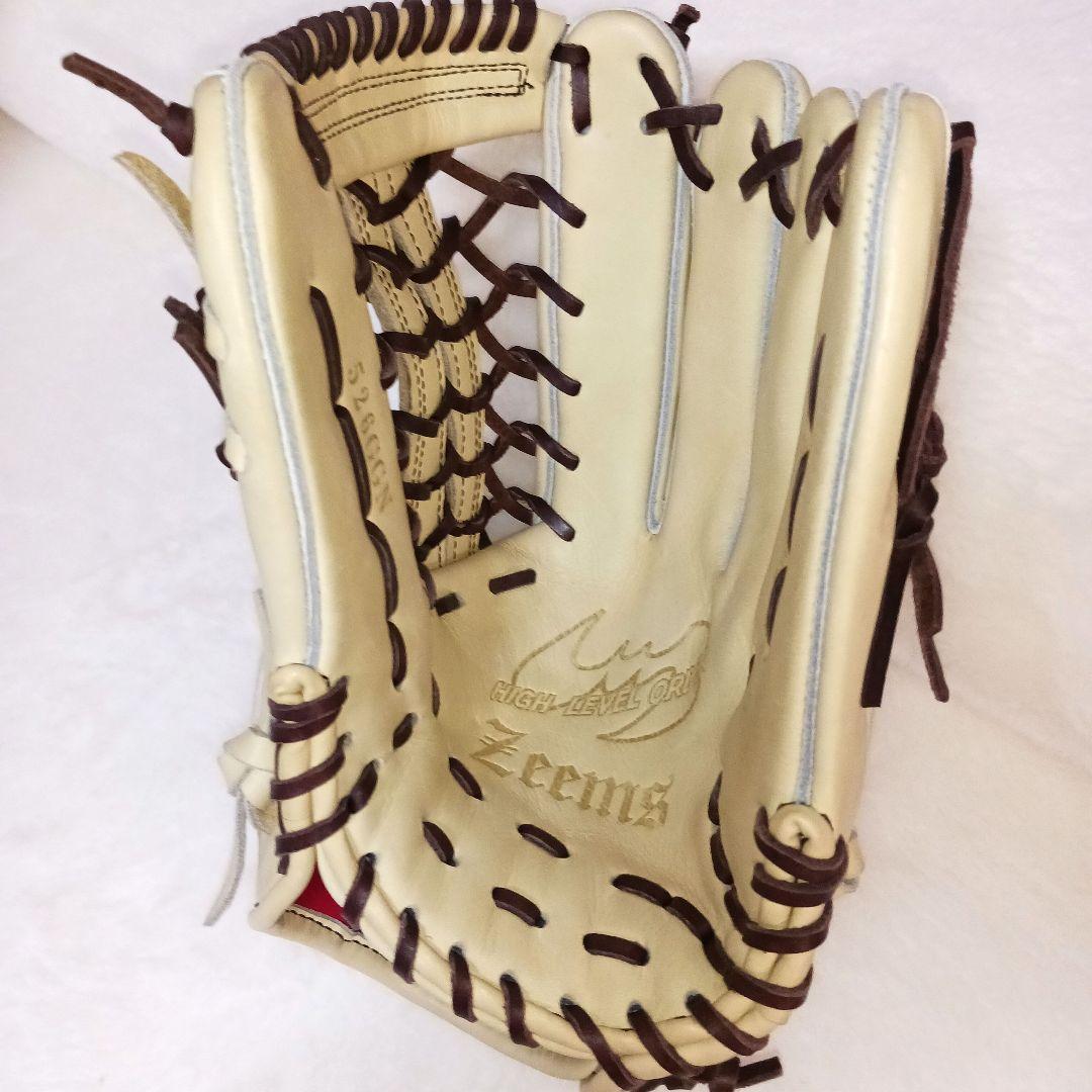 Zeems ベージュ 軟式グローブ526GGN　2023年限定 三方親 外野手用
