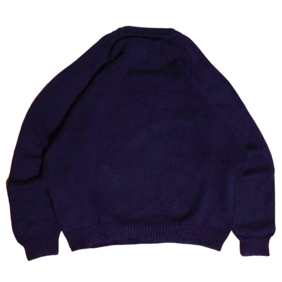 90s LAND'SEND ドリフターセーター　USA製 ネイビー