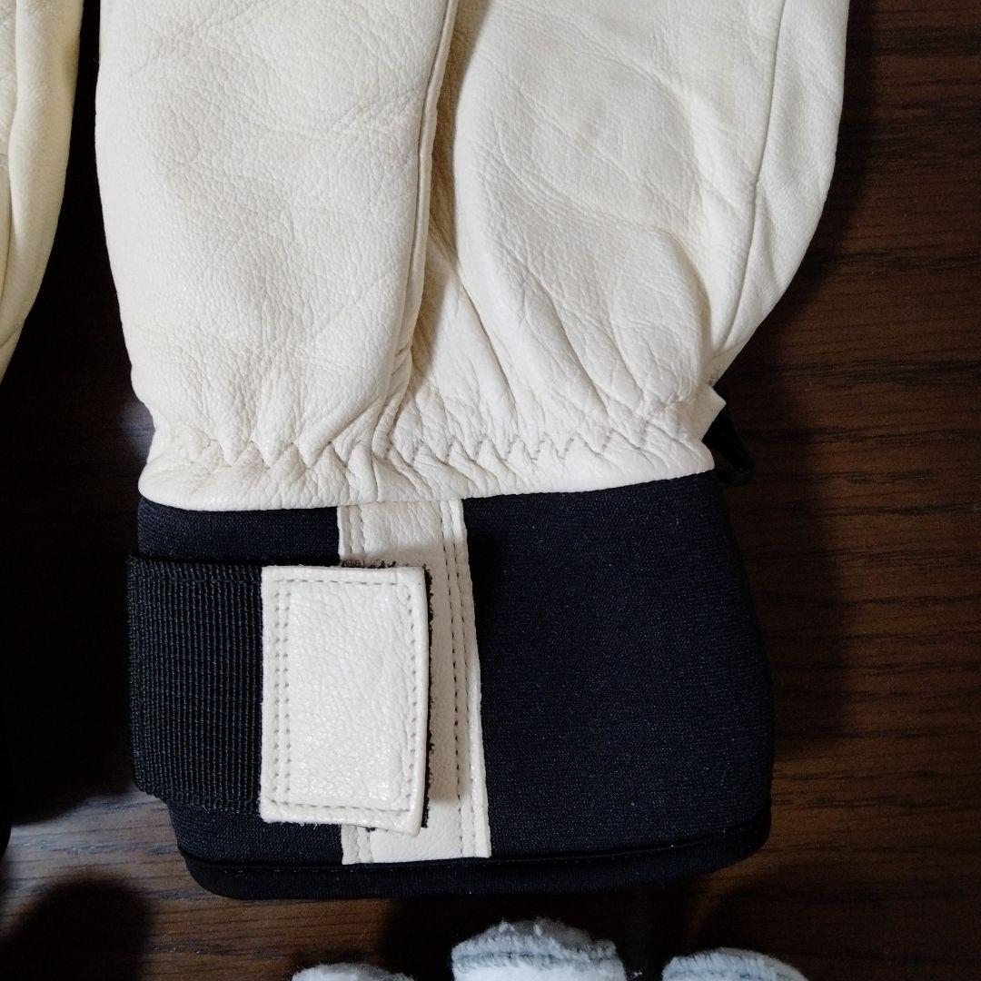 Hestra ミトングローブ サイズ8 オフホワイト