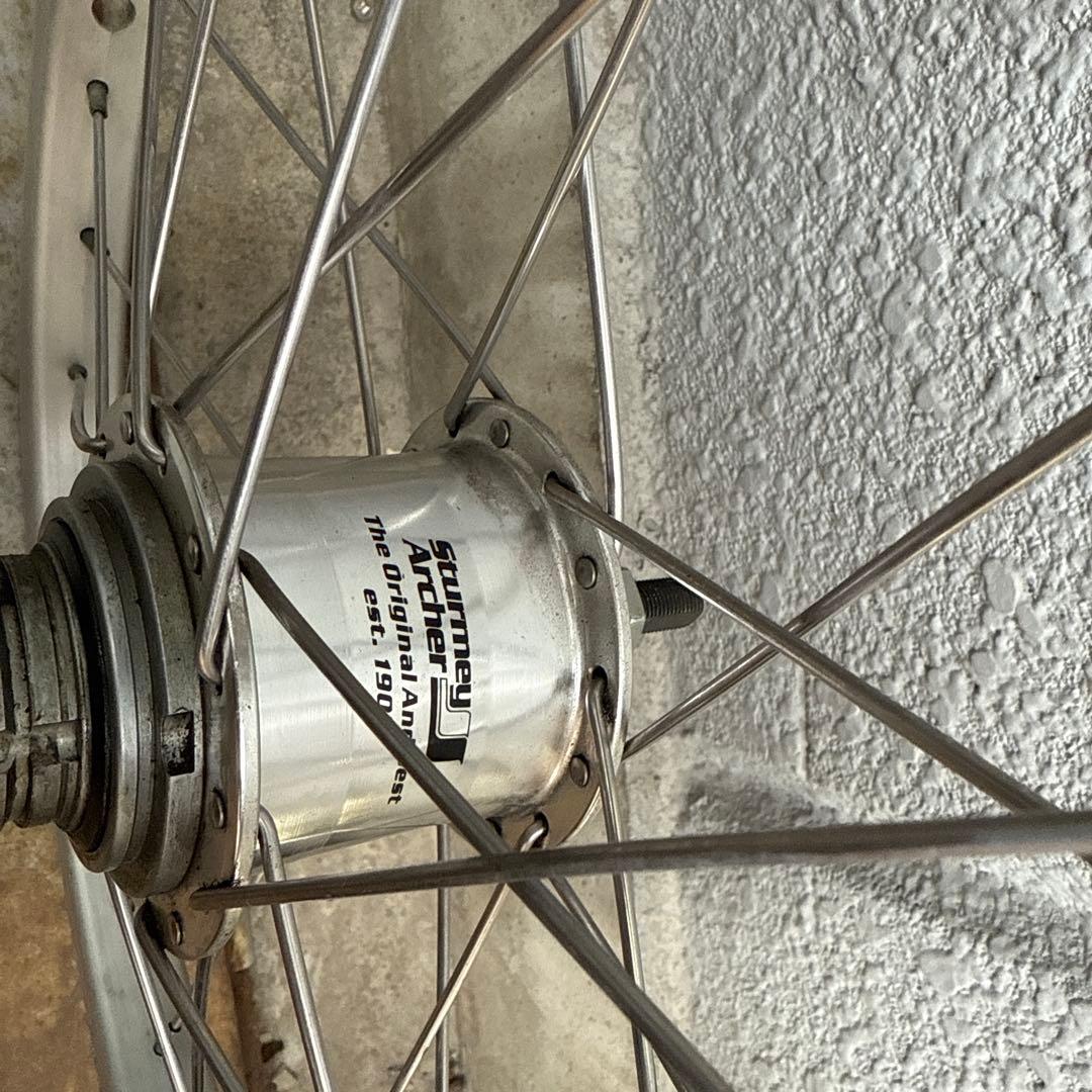 ブロンプトン　シルバーアルミホイール