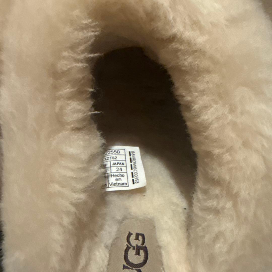 UGG disquetteブラウンスエードファームートン ブーツ スリッポン