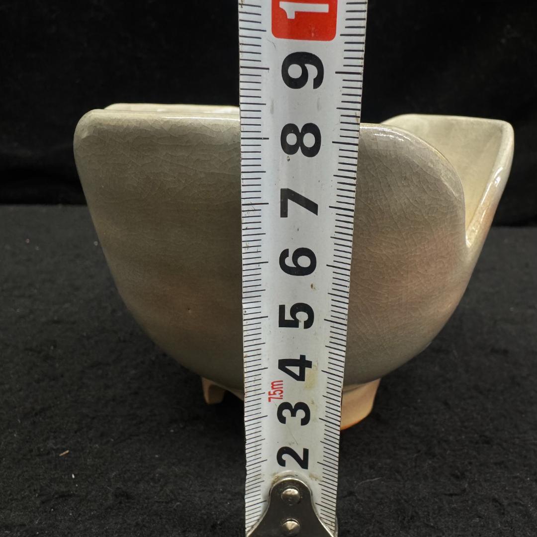 萩焼　十五代坂倉新兵衛造 訪割山椒向附　６客　茶道具　共箱、共布