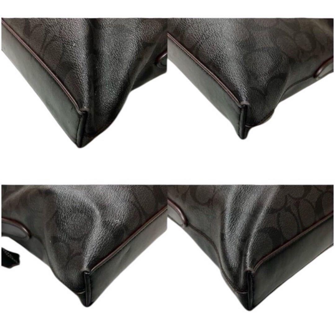 専用 極美品 コーチ ビジネスバッグ ベケット シグネチャー A4