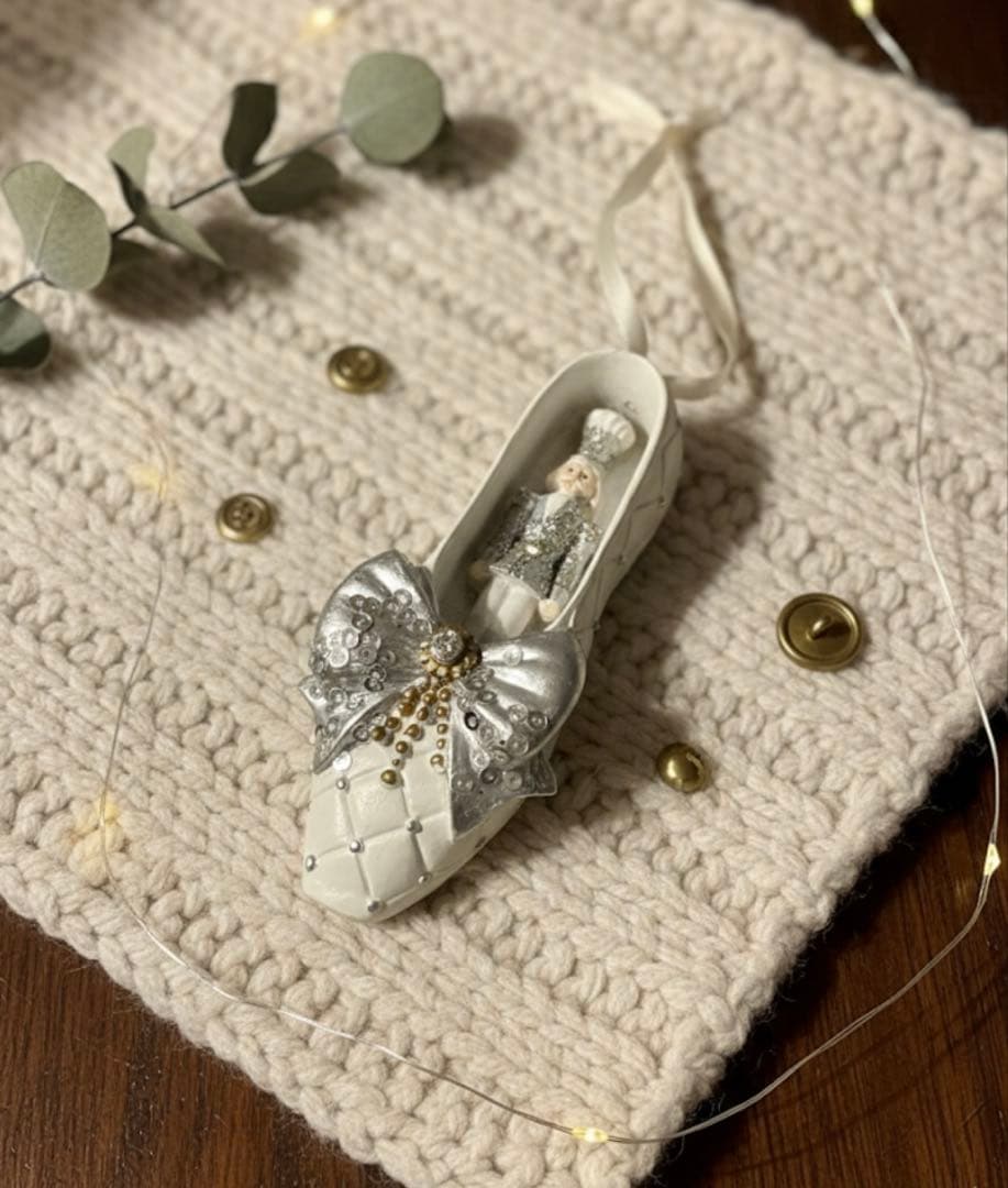 【★超レア】35%OFF★シンデレラ風 バレエシューズ オーナメント