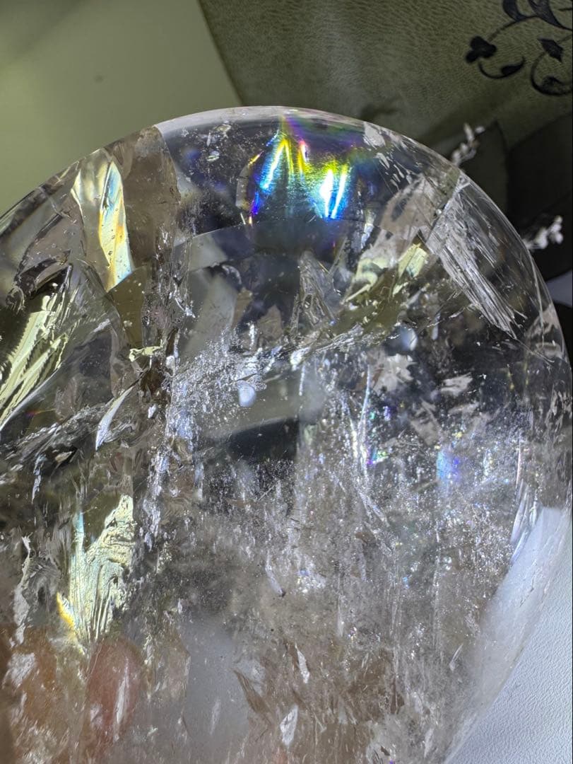 スタンド付き　ピンクアゼツライト(流通名) ピンククリアクォーツ　ファイヤー