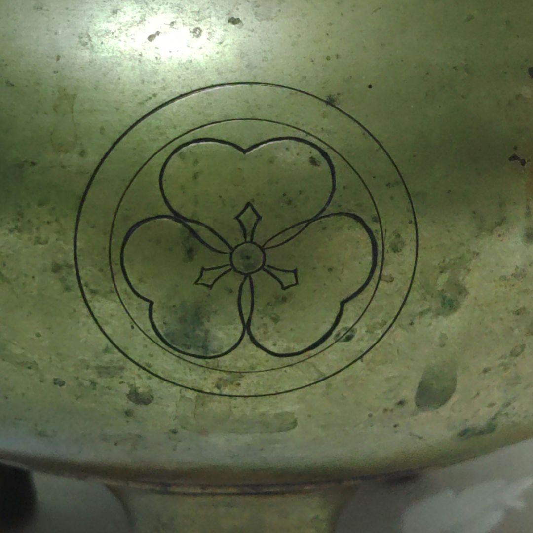 香炉　寺院仏具　獅子摘双耳三足香炉　真鍮製　金属工芸　ミ10