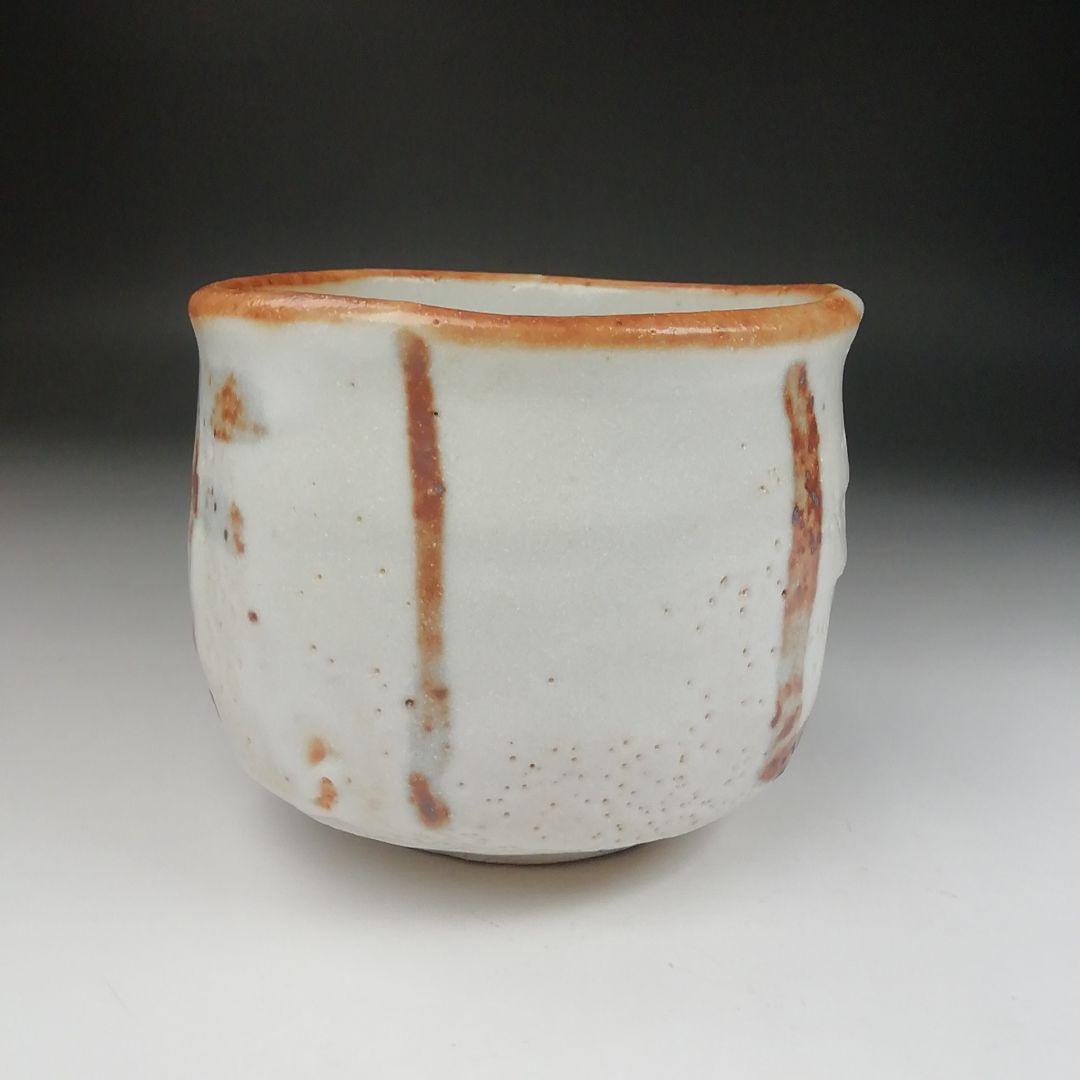 Ｔ５２０　茶碗　『志野茶碗』『卯花墻写』『菊泉窯　田中源彦 造』　共箱　茶道具