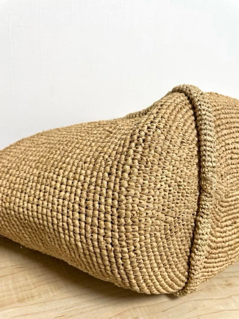 agnès b. アニエスベー TANA ラフィアトートバッグ　カゴバッグ