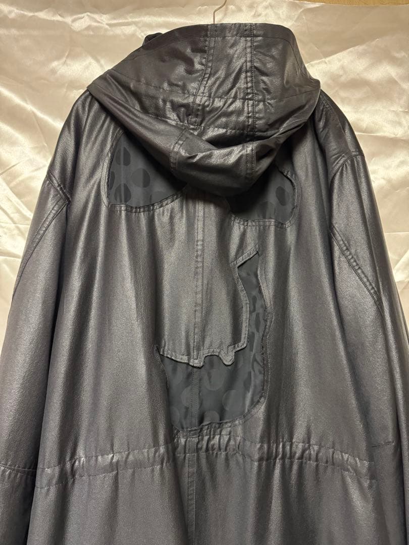 BLACK COMME des GARCONS◆モッズコート/XL/ブラック