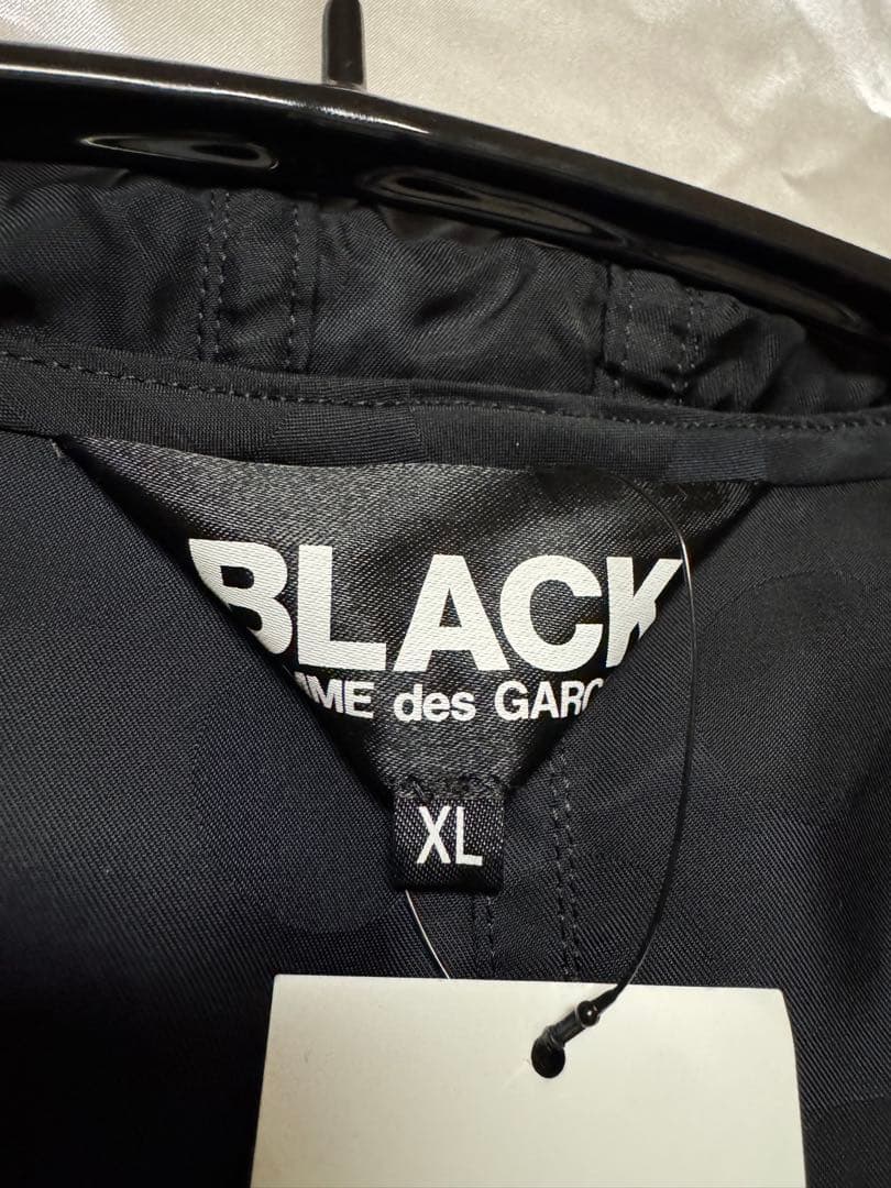 BLACK COMME des GARCONS◆モッズコート/XL/ブラック