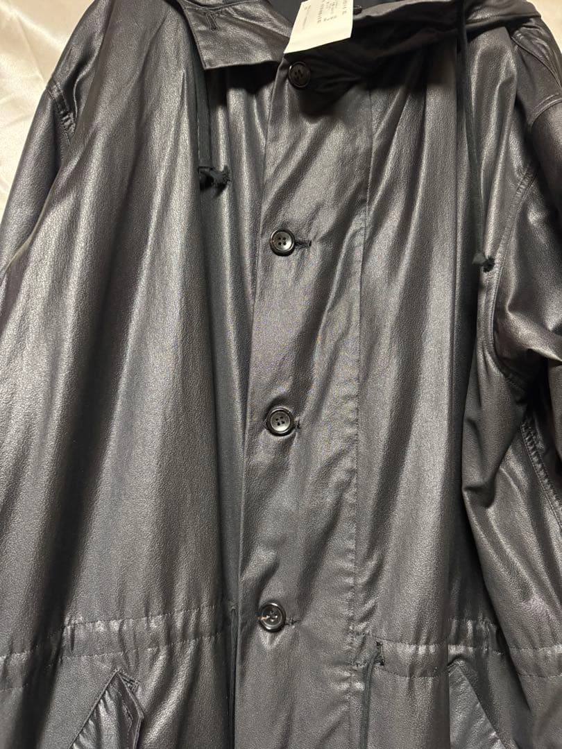BLACK COMME des GARCONS◆モッズコート/XL/ブラック