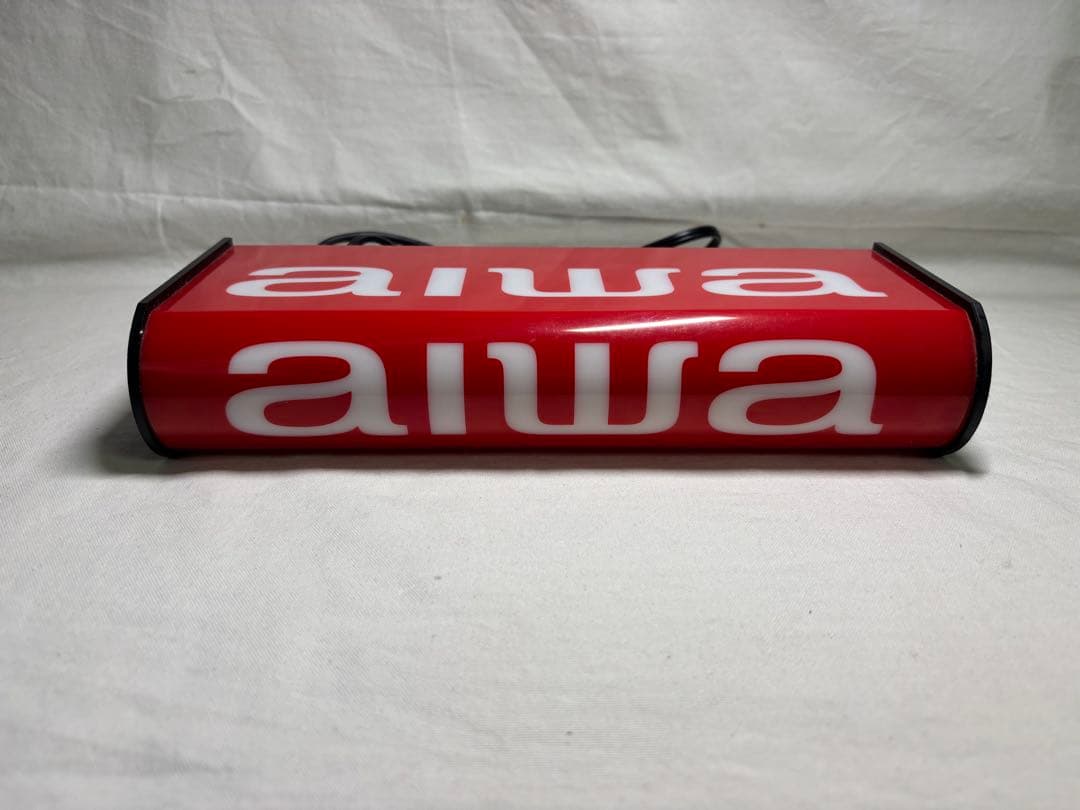 aiwa ステレオラジカセ CS-P1 販促用電飾看板 2点 アイワ