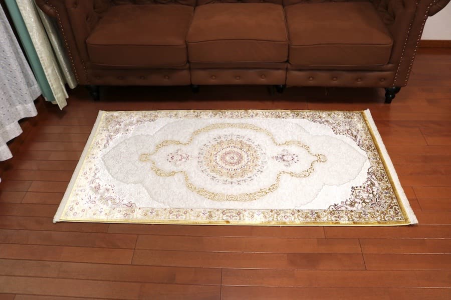 在庫処分価格！玄関マット ペルシャ柄絨毯79×154カーペット 金運アップ！？