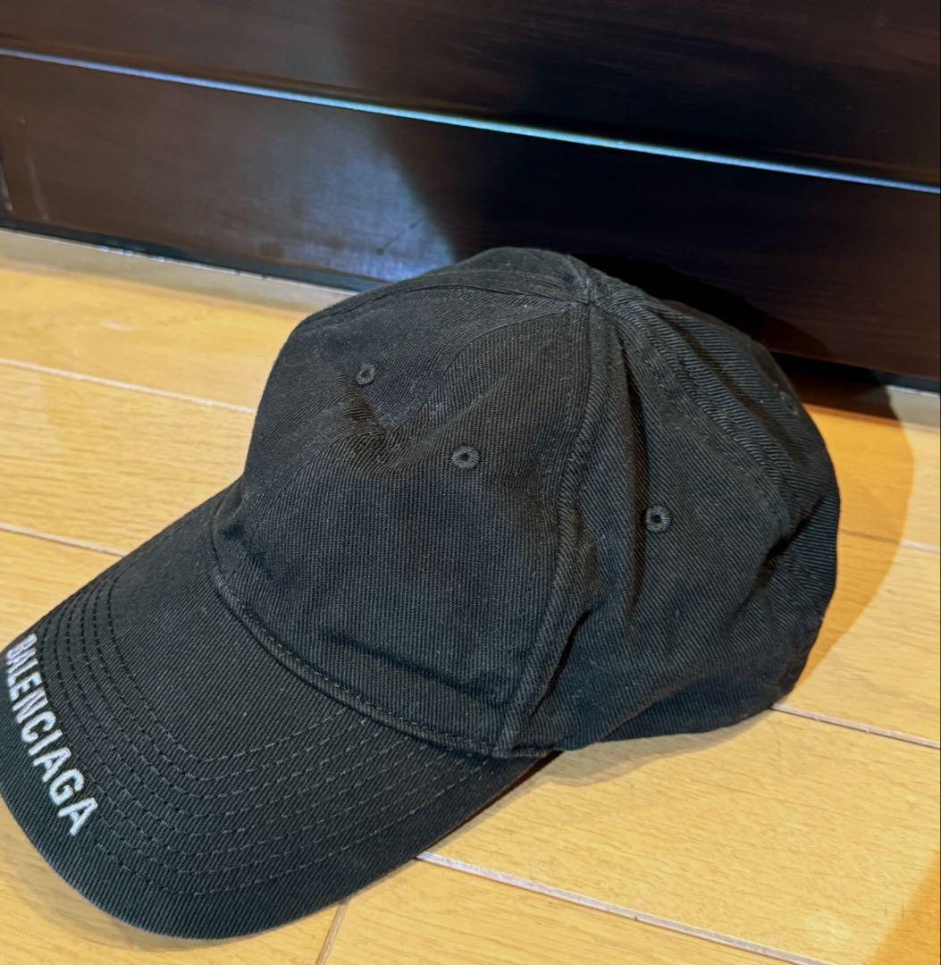 BALENCIAGA バレンシアガ ロゴ刺繍 キャップ 【正規・美品】