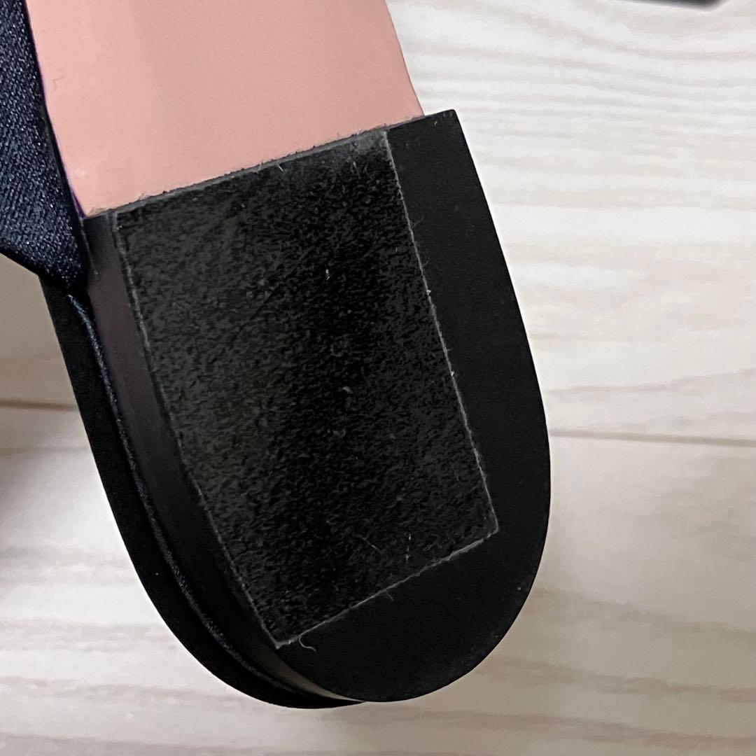 【美品】PIFERI フラット　サンダル　クリスタル　ビジュー　ビーガン　40