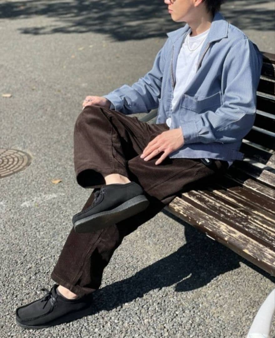 Clarks ブラック Wallabee 26cm クラークス ワラビー