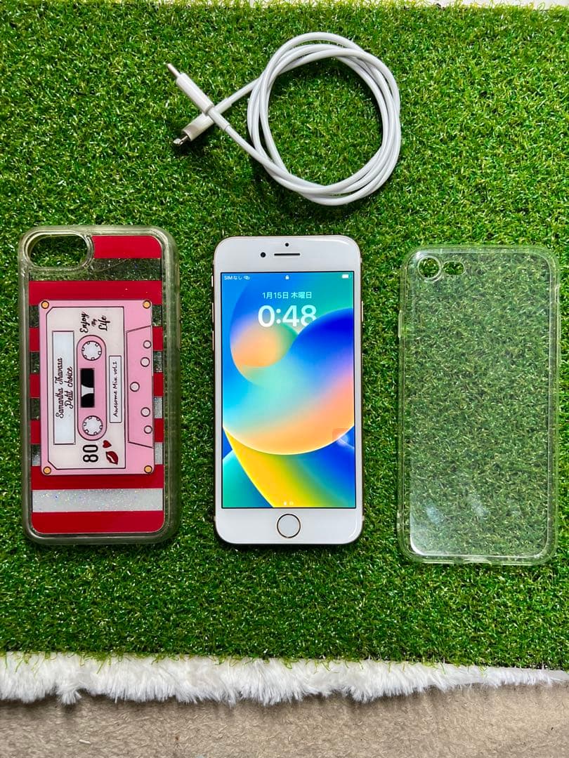 iPhone8 ゴールド256 GB SIMフリー　 タッチIDが使えない不良