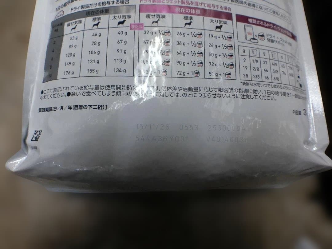  CANIN 腎臓サポート 小型犬用 3kg 期限２６年１１月