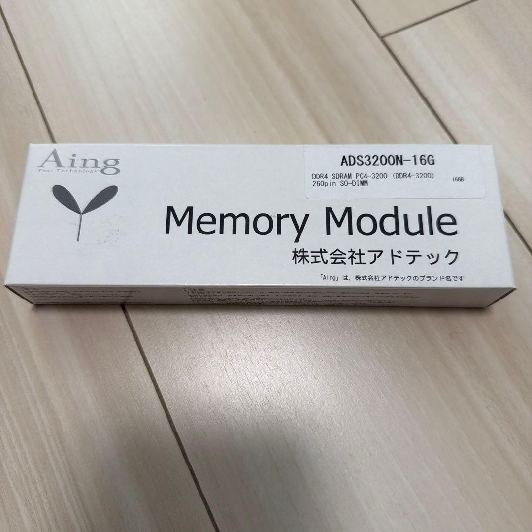 Aing ADS3200N-16G 16GB DDR4メモリ　新品未使用　1