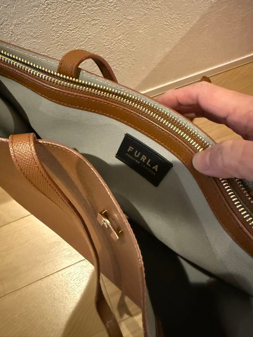 【人気モデル】FURLA フルラ ソフィア トートバッグ A4収納可 ブラウン