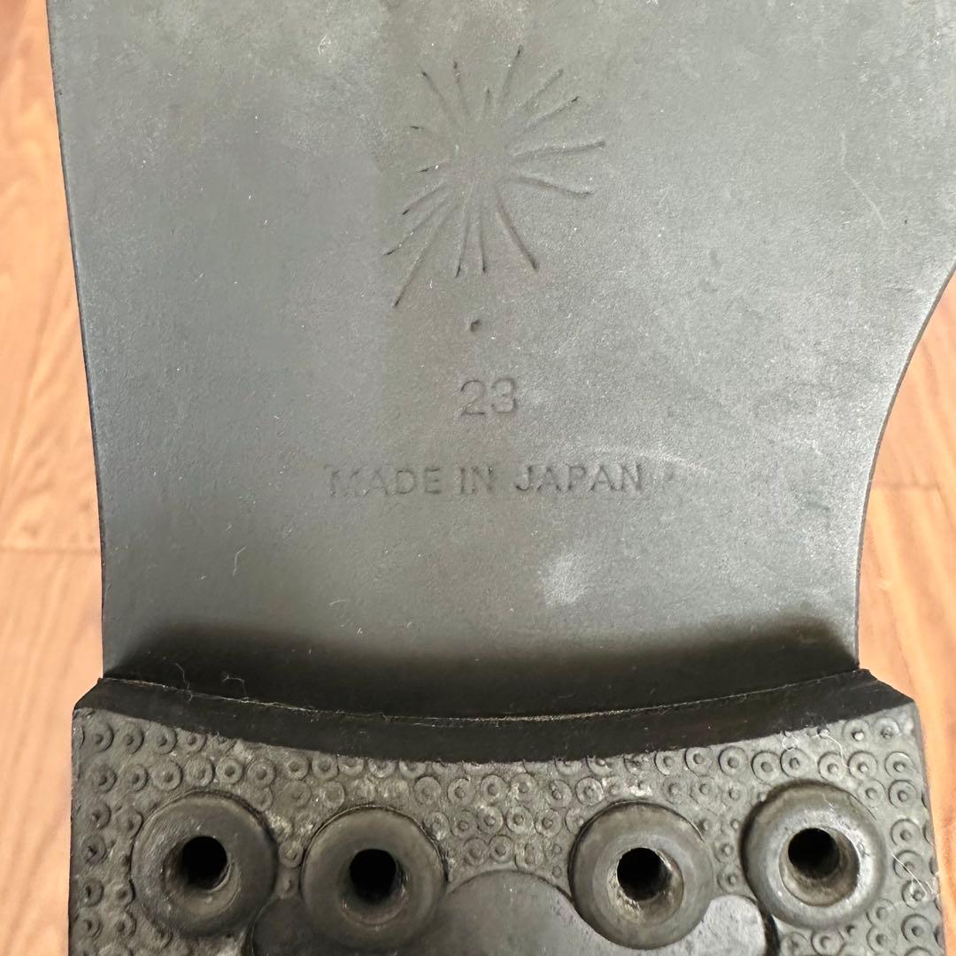 MIHARA YASUHIROブーツ　ブラックレザーウェッジソール