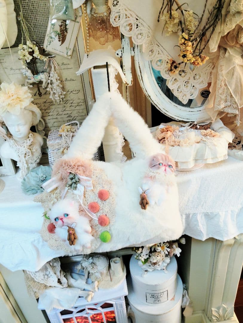 ベビー猫ちゃんのファーバッグ❤エキゾチック❤子猫ちゃん❤