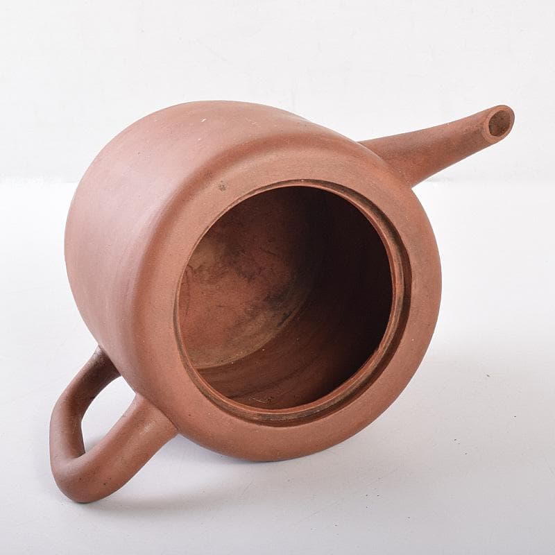 中国　紫砂　朱泥　遊環摘　急須　茶壷　在銘　M　R7641