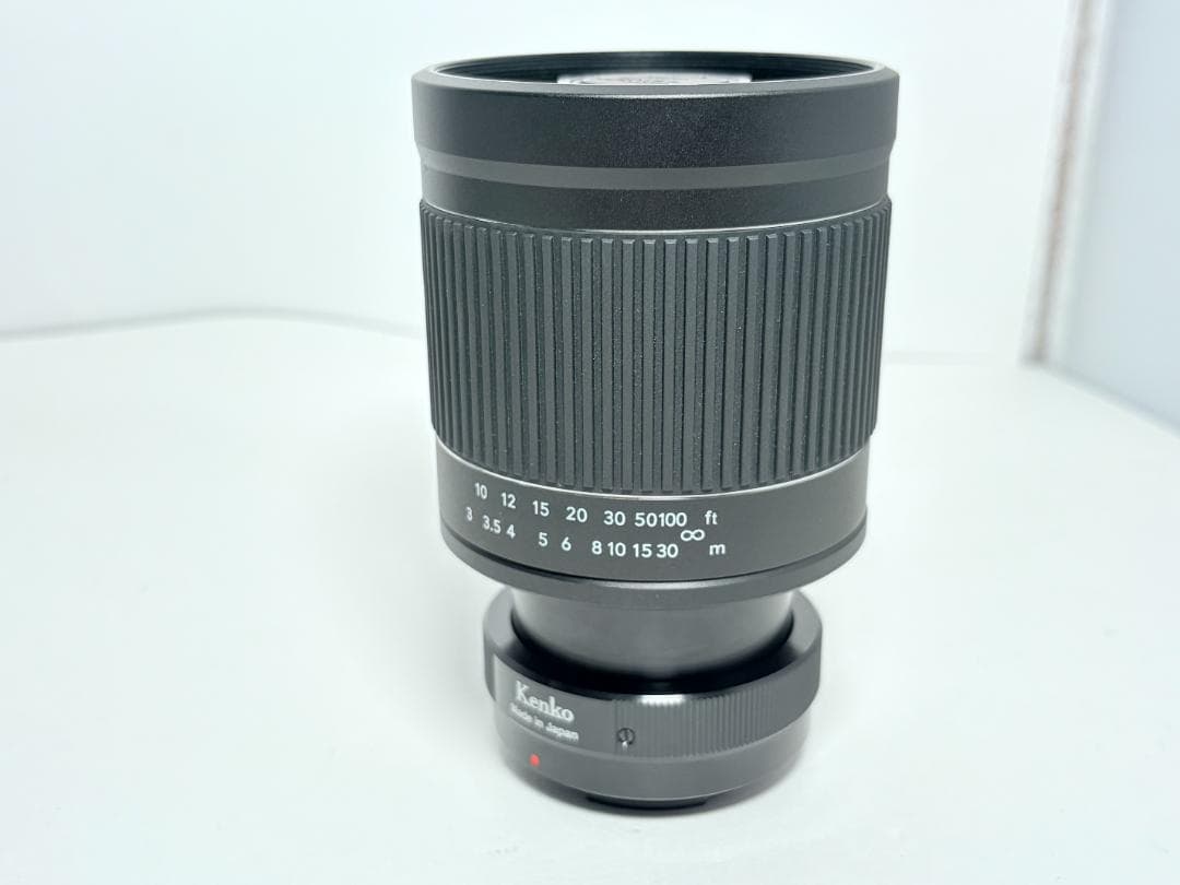 フード付き Kenko MIRROR LENS 400mm F8 NⅡSONY